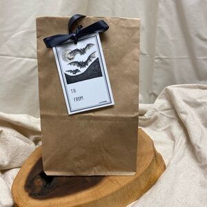 Halloween Gift Tags Set of 10 with HempTwine Halloween Party Favor Tags